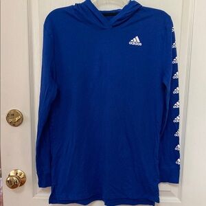 Adidas Royal Blue Long Sleeve Hoodie